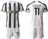 2020-21 Juventus 11 D. COSTA Home Soccer Jersey,baseball caps,new era cap wholesale,wholesale hats